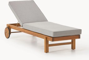 Espreguiçadeira de jardim em madeira de acácia Bo