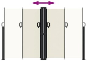 Toldo lateral retrátil 160x1200 cm creme