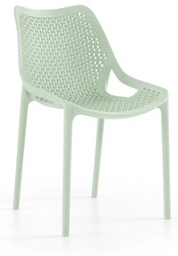 Cadeira Oxy s/ Braço Verde Pastel – conjunto com 4 unidades