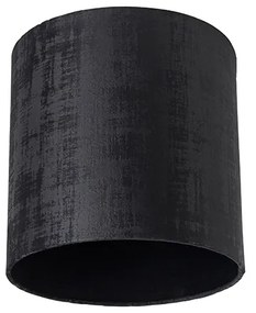 Abajur de veludo preto 25/25/25 Moderno