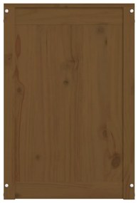 Caixa p/ roupa 88,5x44x66 cm madeira pinho maciça castanho mel