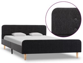 vidaXL Estrutura de cama 120x200 cm serapilheira cinzento-escuro