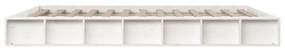 Estrutura de cama 120x200 cm madeira maciça branco