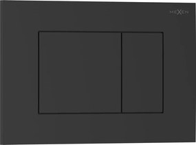Mexen Tex 02 botão de descarga, preto mate - 6102-02
