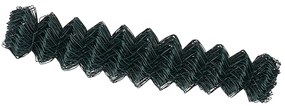 Cerca Verde 10 x 1.4 m Metal com revestimento de PVC