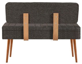 Banco Vina – Atlantic Pine Anthracite – 110 cm x 82,5 cm x 40 cm