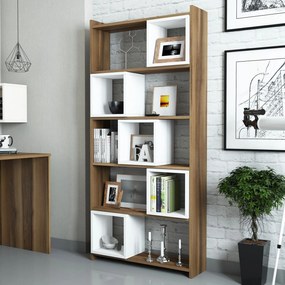 Estante Box – Branco Nogueira – 80x170x22 cm