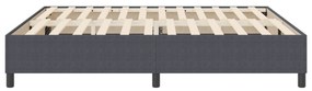 Cama Box Spring vidaXL Cinza Escuro Super King Tecido de Corduroy