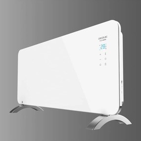 Radiador Elétrico Cecotec ReadyWarm 6750 Crystal Connection Baixo Consumo com Wifi, 2000 W, Termostato Ajustável, 2 Modos, Temporizador, Apoio para os