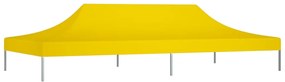 Teto para tenda de festas 6x3 m 270 g/m² amarelo