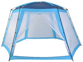 Tenda para piscina 500x433x250 cm tecido azul