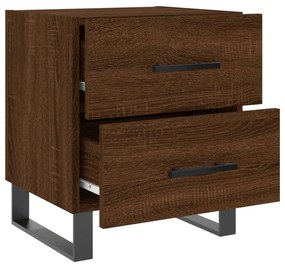 Mesa de cabeceira 2 pcs derivados de madeira carvalho castanho