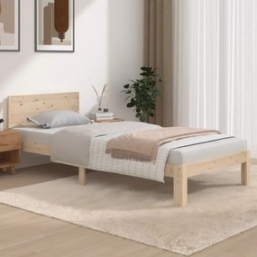 810480 vidaXL Estrutura de cama 90 x 200 cm madeira de pinho maciça