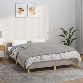 350716 vidaXL Manta pesada 5 kg 120x180 cm tecido cinza