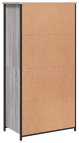 Aparador alto 62x36x121,5 cm derivados de madeira cinza sonoma