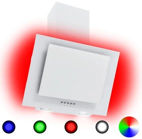 vidaXL Exaustor RGB LED 60 cm aço inoxidável e vidro temperado
