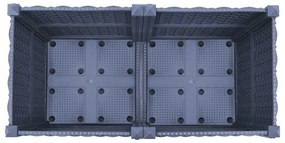 Canteiro elevado 80x40x38 cm polipropileno
