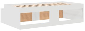 Estrutura de Cama com Armazenamento Branca 90x190 cm