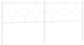 Cabeceira de cama 200 cm metal branco
