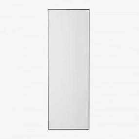 Espelho de parede retangular de alumínio (70x200 cm) Mirjam Preto - Sklum