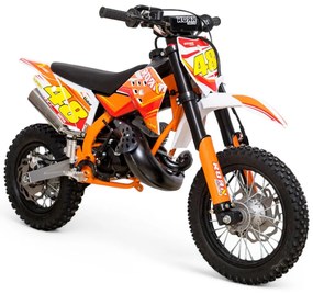 MINI MOTO Crianças MINICROSS gasolina Roan 50M 50cc 9cv 12/10" réplica KTM Laranja