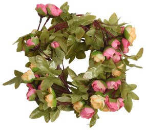 Grinaldas de flores de Natal 6 pcs 215 cm rosa