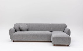 Sofá de Canto Eddy – Cinzento Claro – 273 x 162 cm