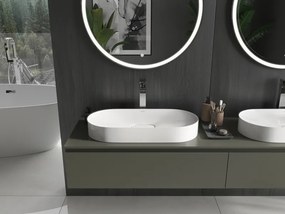 Mexen Sofia lavatório de bancada em aglomerado 70 x 35 cm, branco - 23067001
