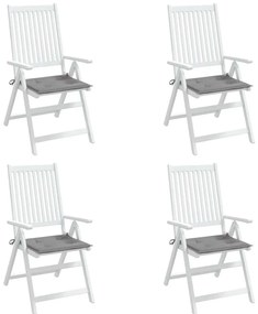 Almofadões p/ cadeiras jardim 4pcs 40x40x4 cm oxford cinza