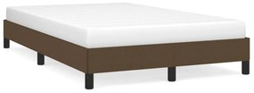 vidaXL Estrutura de cama sem colchão 120x190cm castanho escuro