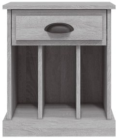 Mesa de cabeceira 43x36x50 cm cinzento sonoma