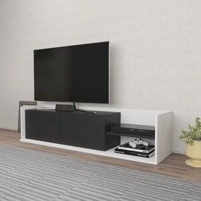 Móvel TV Krog – Branco/Antracite – 160x35x36,8 cm