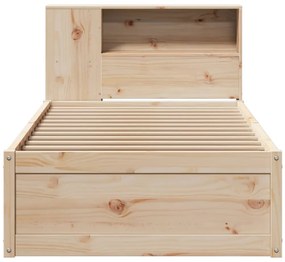 Cama sem colchão 90x190 cm madeira de pinho maciça