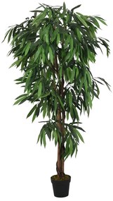 Mangueira artificial 1050 folhas 200 cm verde