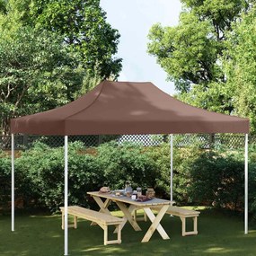 vidaXL Teto para tenda de festas 4x3 m 270 g/m² castanho