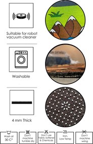 Tapete Capri – 50x80 – Bege e Preto