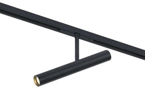 Foco moderno preto para sistema de calha monofásico - Slimline Avery Moderno