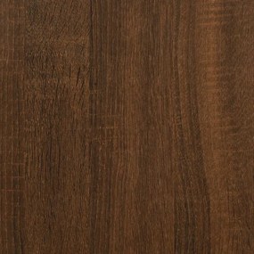 Mesa jantar 120x60x76 cm derivados de madeira carvalho castanho