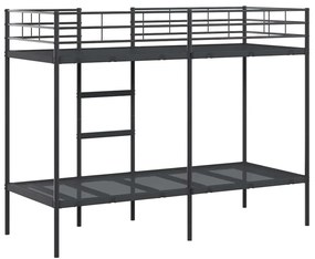 Beliche sem colchão 75x190 cm aço preto