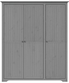 Roupeiro BODO 146x53,5x173 cm madeira de pinho maciça cinzento