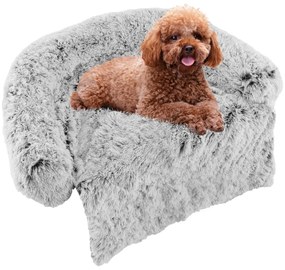 Capa protetora para assento de carro para cachorro com janelas de malha - preta