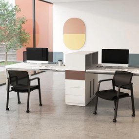 Estante geométrica em formato de S com dispositivo antitombamento para sala de estar/casa/escritório