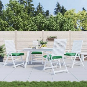 vidaXL Almofadões de cadeira 4 pcs 50x50x7 cm tecido oxford verde