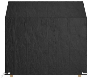 Capas p/ banco jardim 2 pcs 8 ilhós 130x70x70/88 cm polietileno