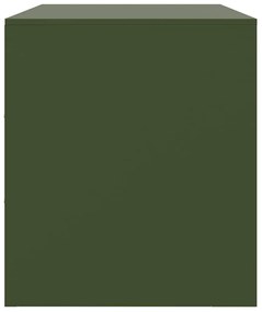 Móveis de TV 2 pcs 67x39x44 cm aço verde azeitona