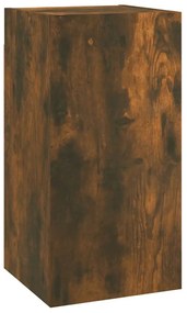 Móveis de TV 2 pcs 30,5x30x60 cm madeira cor carvalho fumado