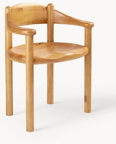 Cadeira com braços em madeira de pinho Daumiller