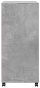 Móvel com rodas 55x40x91 cm deriv. de madeira cinzento cimento