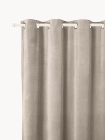 Cortinas em veludo com ilhós Rush, 2 uni.