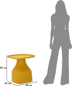 MESA DE APOIO GEA 48X48X50 CM AMARELA